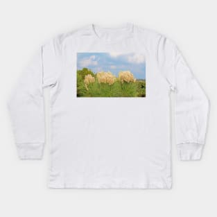 Pampas Grass Kids Long Sleeve T-Shirt